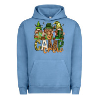 Pigment Pebble Blue camp crew with gnomies Urban Hoodie - texasbilliewilder