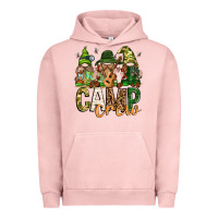 Pigment Salmon camp crew with gnomies Urban Hoodie - texasbilliewilder