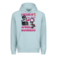 Blue Mist minding my own small business Premium Hoodie - texasbilliewilder