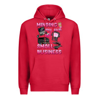 Cardinal minding my own small business Premium Hoodie - texasbilliewilder