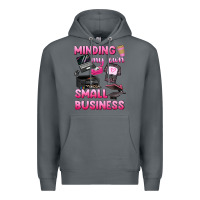 Rock minding my own small business Premium Hoodie - texasbilliewilder