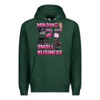 Sports Green minding my own small business Premium Hoodie - texasbilliewilder