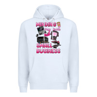 White minding my own small business Premium Hoodie - texasbilliewilder