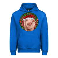 Cobalt Pig Christmas Urban Hoodie - RanaPortraitStore
