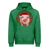 Emerald Pig Christmas Urban Hoodie - RanaPortraitStore