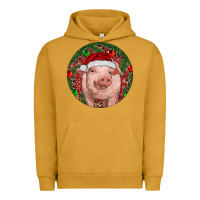 Pigment Peanut Butter Pig Christmas Urban Hoodie - RanaPortraitStore