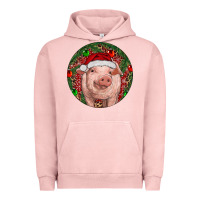 Pigment Salmon Pig Christmas Urban Hoodie - RanaPortraitStore