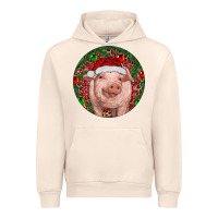 Sandshell Pig Christmas Urban Hoodie - RanaPortraitStore