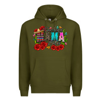 Army Green badass mama cita Premium Hoodie - Zillion Design Studio