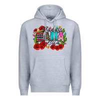 Heather Grey badass mama cita Premium Hoodie - Zillion Design Studio