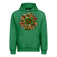 Emerald Leopard Christmas Sunflower Urban Hoodie - RanaPortraitStore