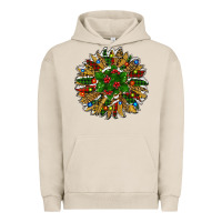 Pigment French Oak Leopard Christmas Sunflower Urban Hoodie - RanaPortraitStore