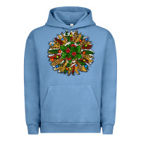 Pigment Pebble Blue Leopard Christmas Sunflower Urban Hoodie - RanaPortraitStore
