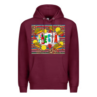 Burgundy taco fiesta Premium Hoodie - Zillion Design Studio