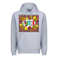 Heather Grey taco fiesta Premium Hoodie - Zillion Design Studio