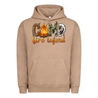 Pigment Burro camp fire legend with fire Urban Hoodie - texasbilliewilder