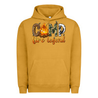 Pigment Peanut Butter camp fire legend with fire Urban Hoodie - texasbilliewilder