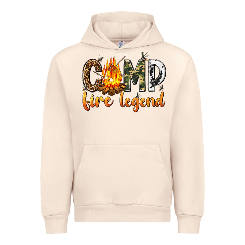 Camp Fire Legend With Fire Urban Hoodie by texasbilliewilder | Teevron