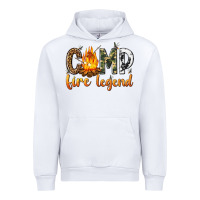 White camp fire legend with fire Urban Hoodie - texasbilliewilder