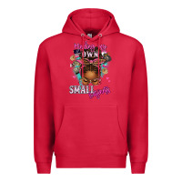 Cardinal minding my own small business afro messy bun Premium Hoodie - texasbilliewilder