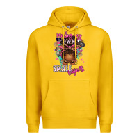 Lemon minding my own small business afro messy bun Premium Hoodie - texasbilliewilder