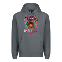 Rock minding my own small business afro messy bun Premium Hoodie - texasbilliewilder