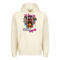 Sandshell minding my own small business afro messy bun Premium Hoodie - texasbilliewilder