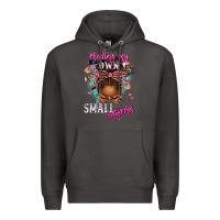 Smoke minding my own small business afro messy bun Premium Hoodie - texasbilliewilder
