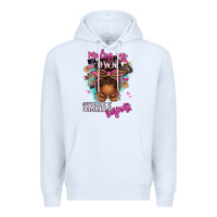 Minding My Own Small Business Afro Messy Bun Premium Hoodie | Teevron