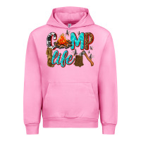 Fuchsia Pink camp life Urban Hoodie - texasbilliewilder