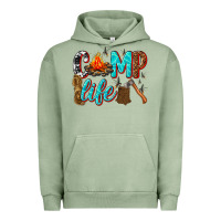 Pigment Oil Green camp life Urban Hoodie - texasbilliewilder