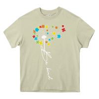 Mossy Dandelion Autism Puzzle Be Kind Heavy Core Tee - CowhideDigitalArt