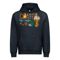 Navy camp life coffee with coffee cup Urban Hoodie - texasbilliewilder