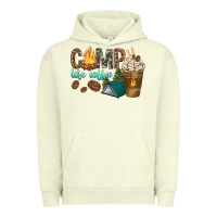 Pigment Pistachio camp life coffee with coffee cup Urban Hoodie - texasbilliewilder