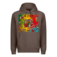 Coffee mexico hearts Premium Hoodie - Zillion Design Studio