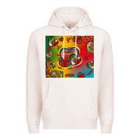 Pale Pink mexico hearts Premium Hoodie - Zillion Design Studio