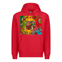 Red mexico hearts Premium Hoodie - Zillion Design Studio