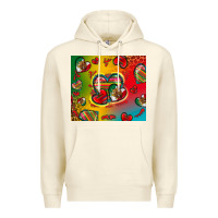 Sandshell mexico hearts Premium Hoodie - Zillion Design Studio