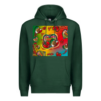 Sports Green mexico hearts Premium Hoodie - Zillion Design Studio