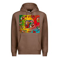 Chestnut mexico hearts Premium Hoodie - Zillion Design Studio