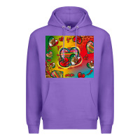 Purple mexico hearts Premium Hoodie - Zillion Design Studio