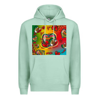 Seafoam mexico hearts Premium Hoodie - Zillion Design Studio