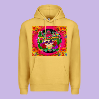 Premium Hoodie mexican skull