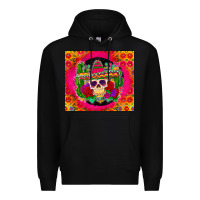 Black mexican skull Premium Hoodie - Zillion Design Studio