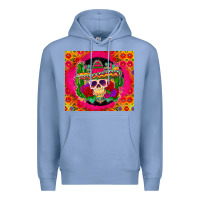 Colony Blue mexican skull Premium Hoodie - Zillion Design Studio