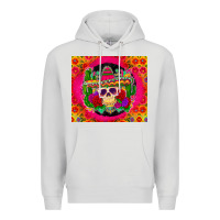 Dove Grey mexican skull Premium Hoodie - Zillion Design Studio