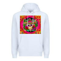 White mexican skull Premium Hoodie - Zillion Design Studio