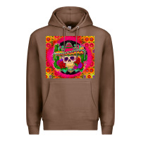 Chestnut mexican skull Premium Hoodie - Zillion Design Studio