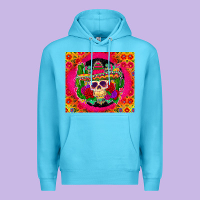 Premium Hoodie mexican skull