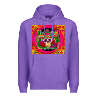 Purple mexican skull Premium Hoodie - Zillion Design Studio